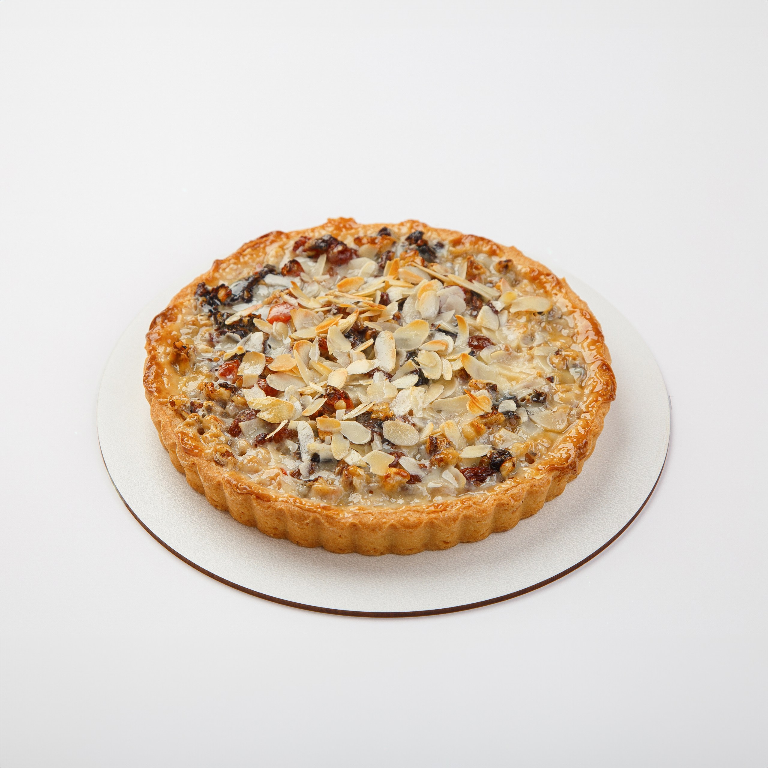 Тарт с орехами в медово-ванильной карамели